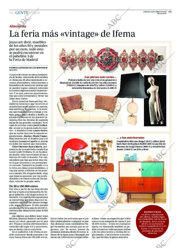 ABC MADRID 11-04-2015 página 74
