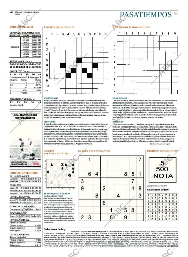 ABC MADRID 11-04-2015 página 85