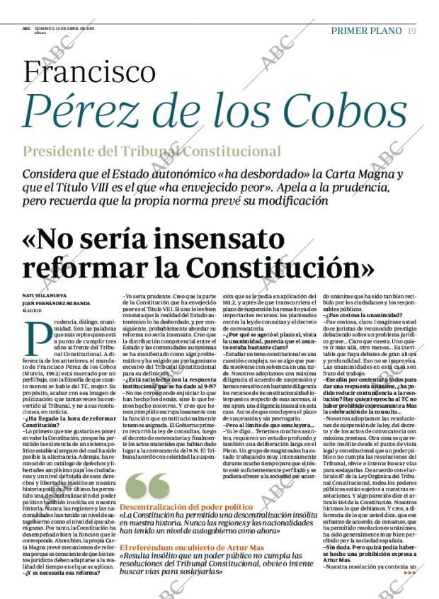ABC MADRID 12-04-2015 página 19