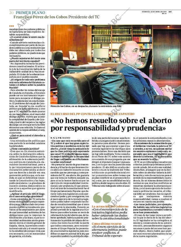 ABC MADRID 12-04-2015 página 20