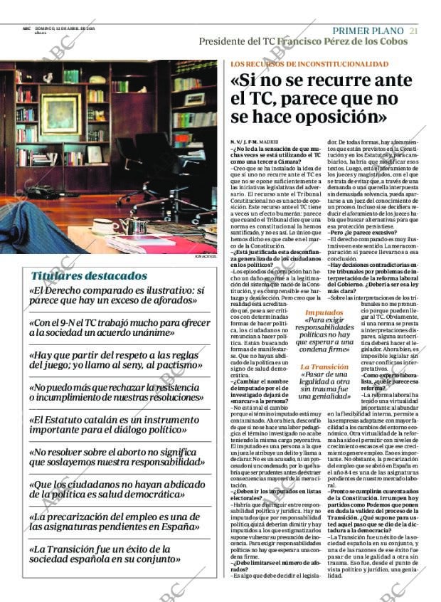 ABC MADRID 12-04-2015 página 21