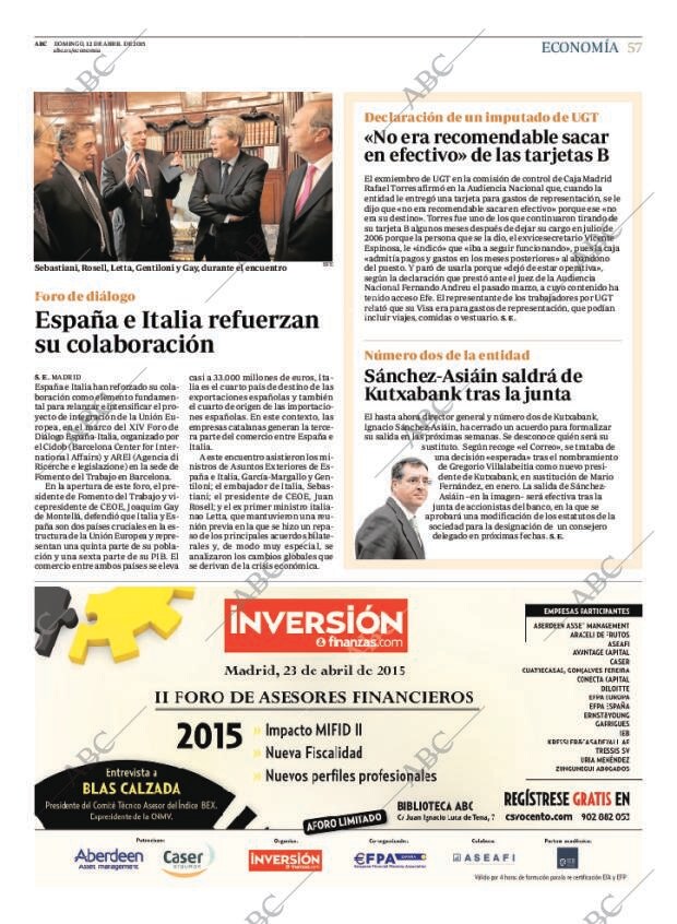 ABC MADRID 12-04-2015 página 57