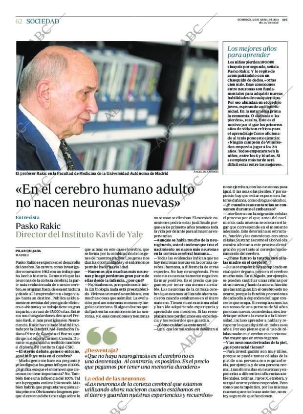 ABC MADRID 12-04-2015 página 62