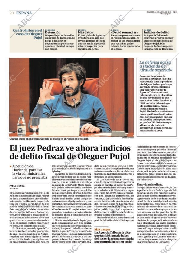 ABC MADRID 14-04-2015 página 20