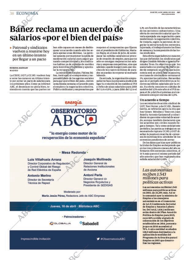 ABC MADRID 14-04-2015 página 38