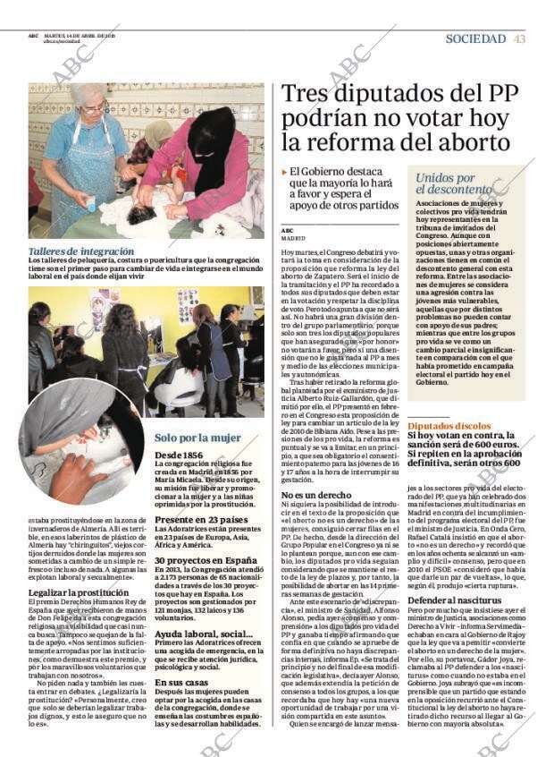 ABC MADRID 14-04-2015 página 43