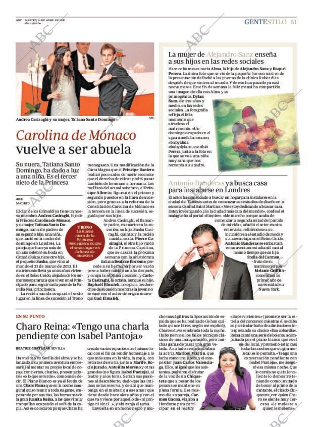 ABC MADRID 14-04-2015 página 61