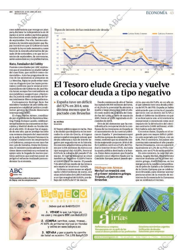 ABC MADRID 22-04-2015 página 43