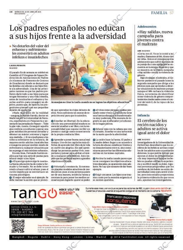 ABC MADRID 22-04-2015 página 57