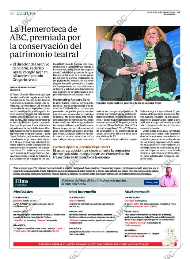 ABC MADRID 22-04-2015 página 60