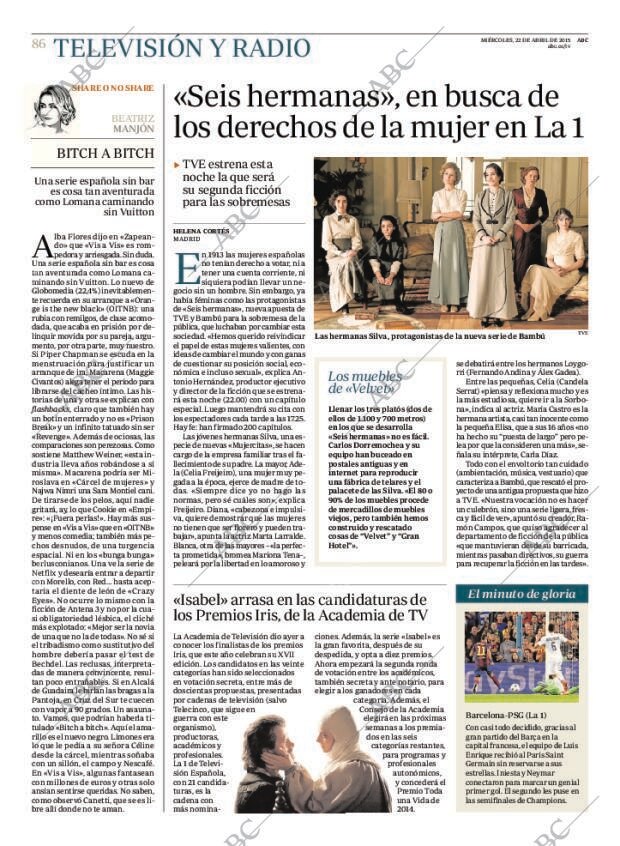 ABC MADRID 22-04-2015 página 86