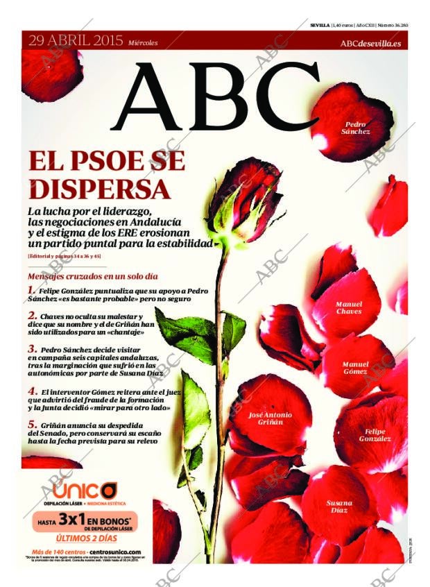 ABC SEVILLA 29-04-2015 página 1