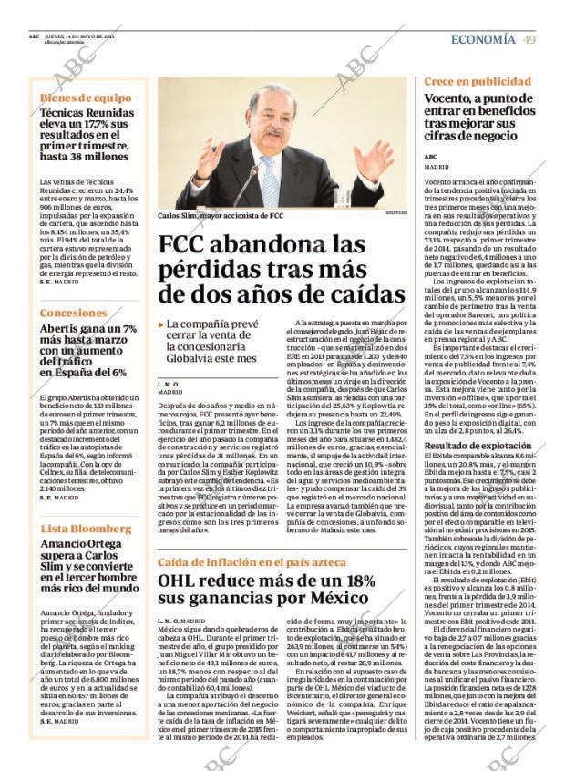 ABC MADRID 14-05-2015 página 49