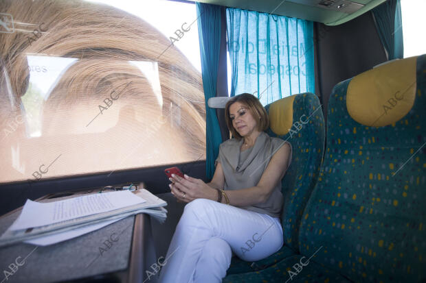 Un día de campaña con la presidenta de Castilla la Mancha, María Dolores de...