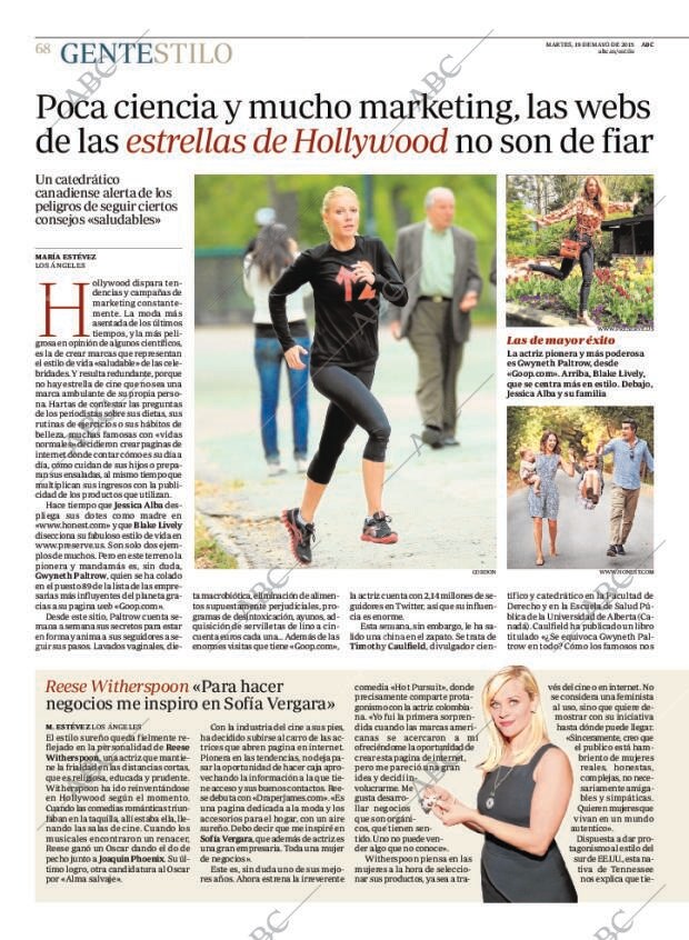 ABC MADRID 19-05-2015 página 70