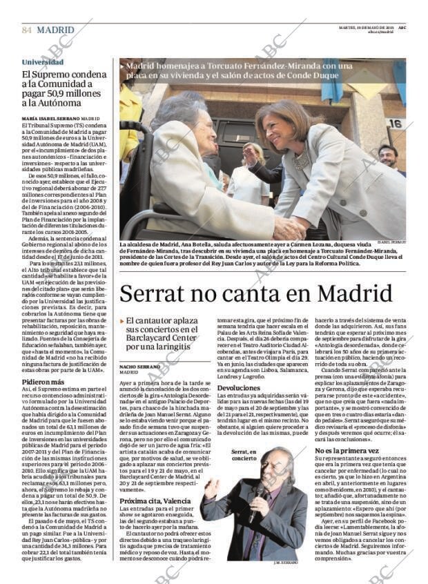 ABC MADRID 19-05-2015 página 86