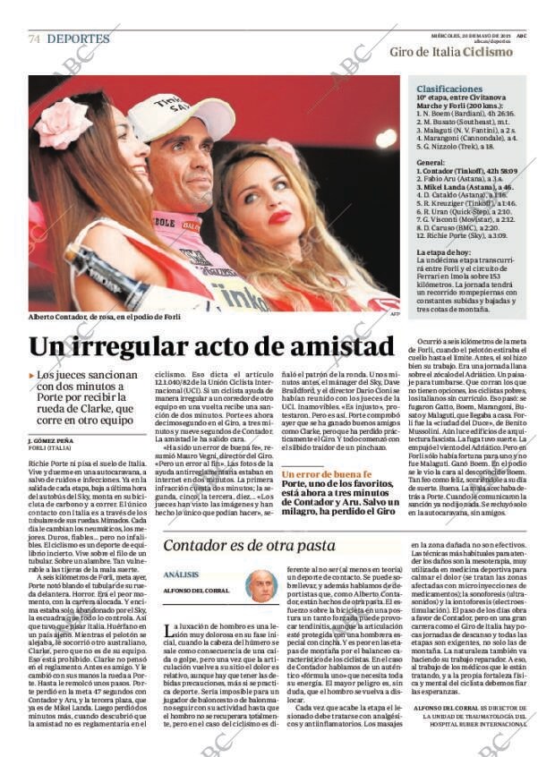 ABC MADRID 20-05-2015 página 74