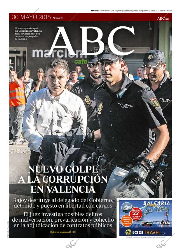 ABC MADRID 30-05-2015 página 1