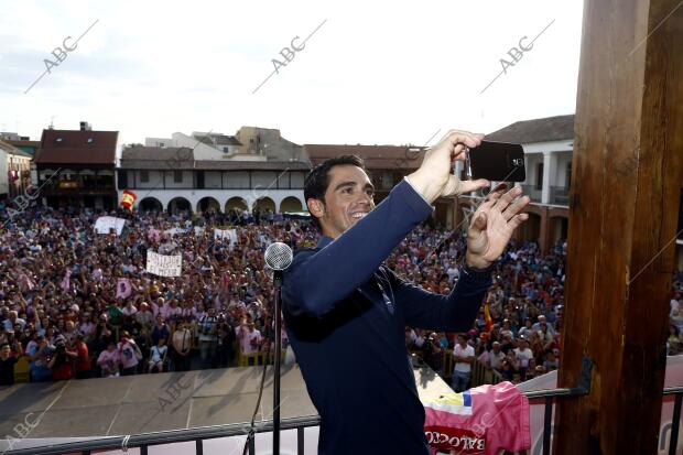 Alberto contador en Pinto