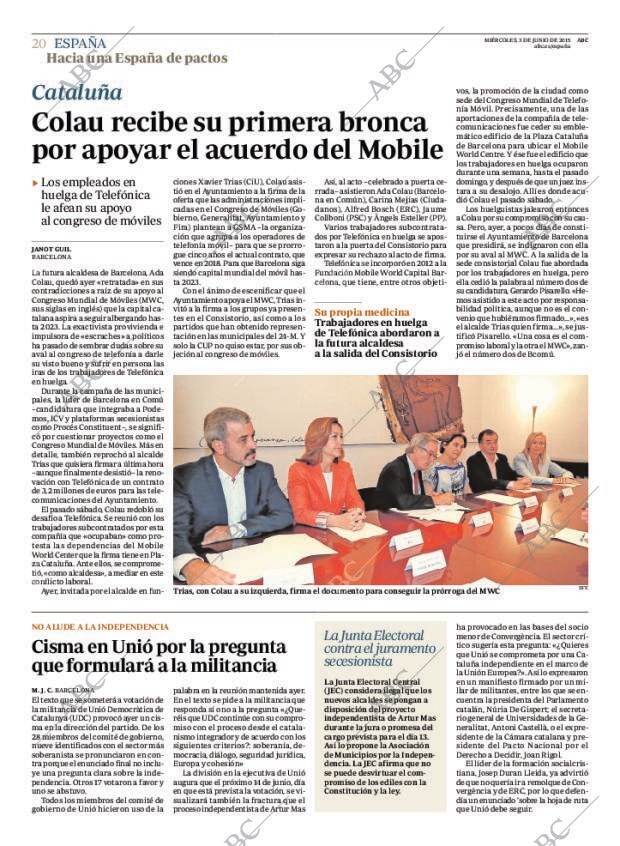 ABC MADRID 03-06-2015 página 20