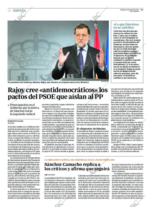 ABC MADRID 06-06-2015 página 20