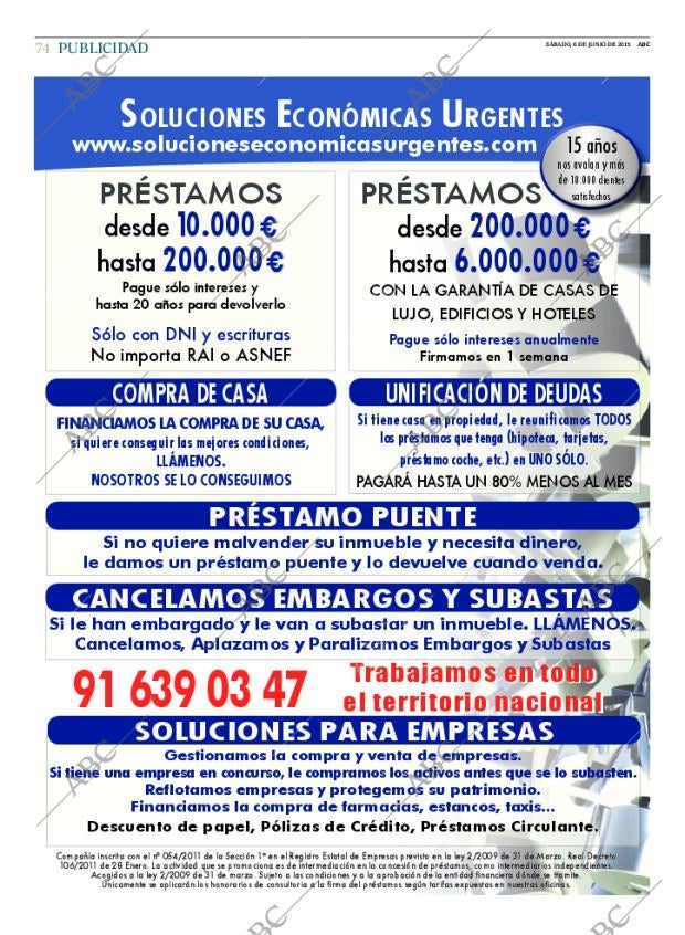 ABC MADRID 06-06-2015 página 74