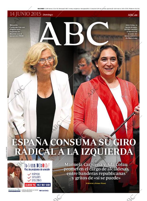 ABC MADRID 14-06-2015 página 1