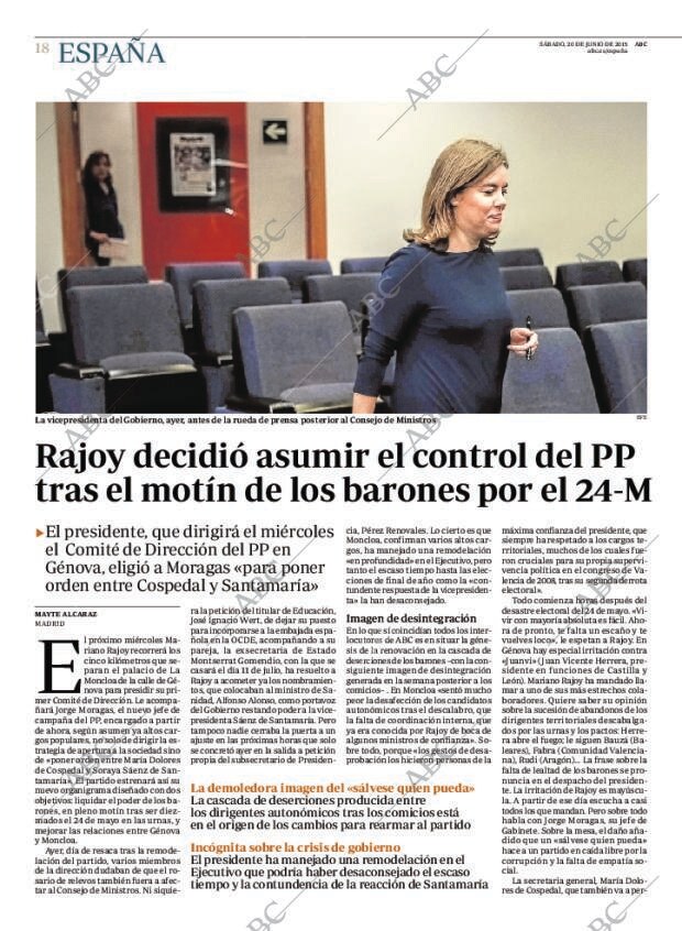 ABC MADRID 20-06-2015 página 18