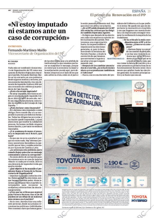 ABC MADRID 20-06-2015 página 21