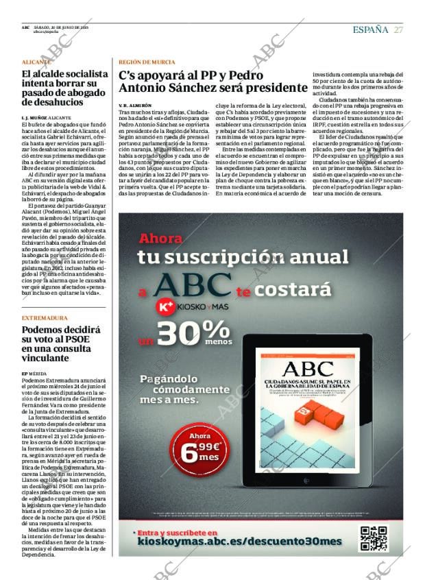 ABC MADRID 20-06-2015 página 27