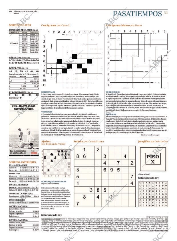ABC MADRID 20-06-2015 página 91