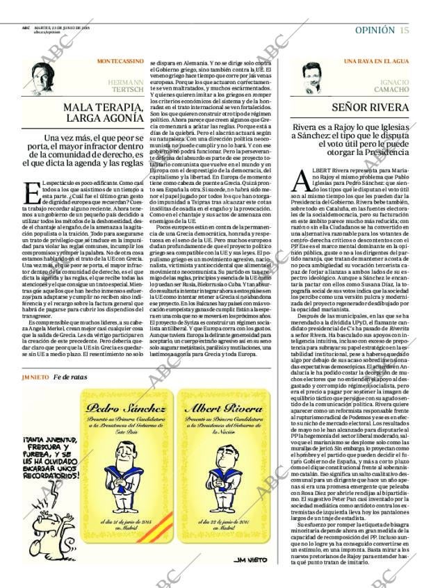 ABC MADRID 23-06-2015 página 15
