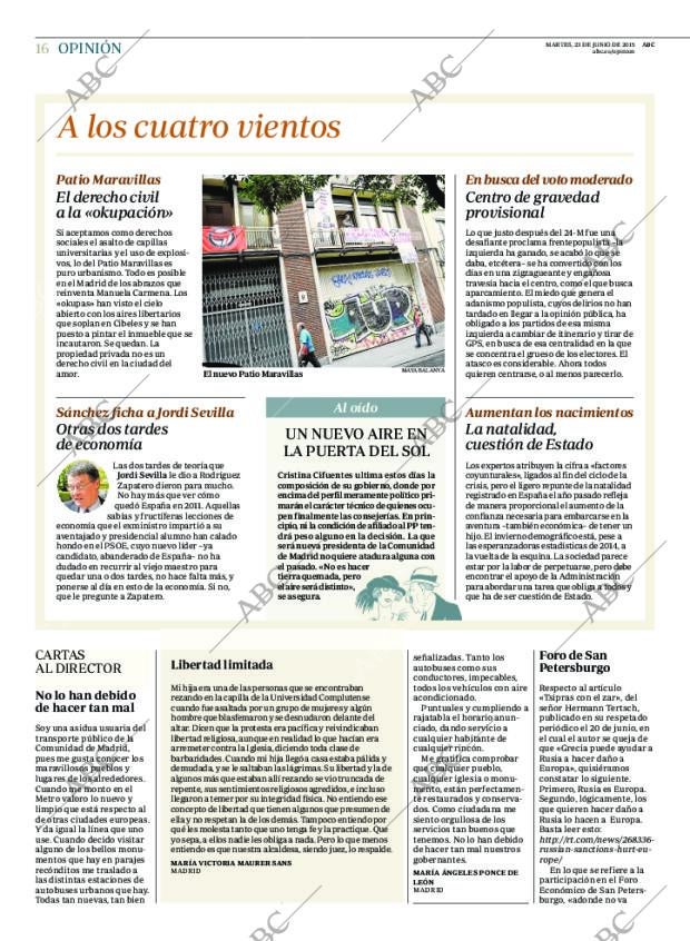 ABC MADRID 23-06-2015 página 16