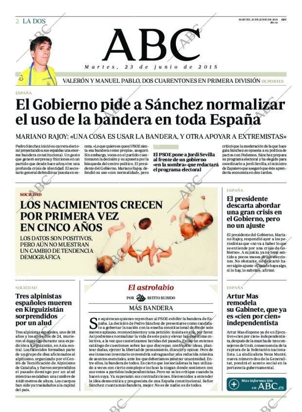 ABC MADRID 23-06-2015 página 2
