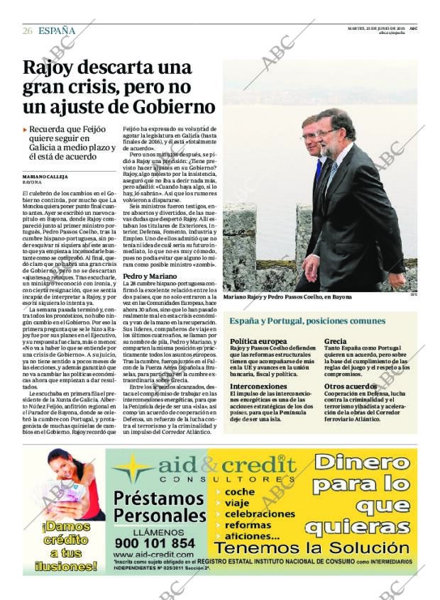 ABC MADRID 23-06-2015 página 26