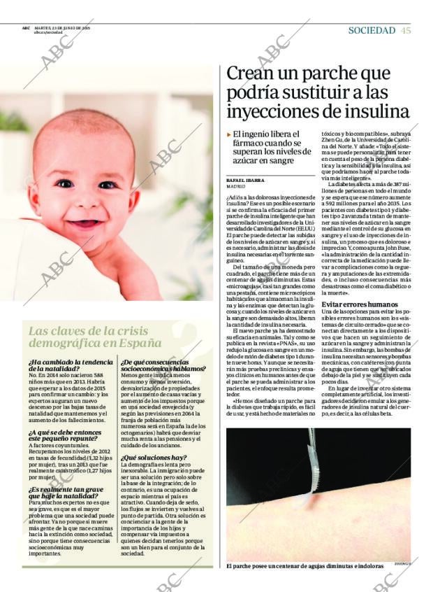 ABC MADRID 23-06-2015 página 45