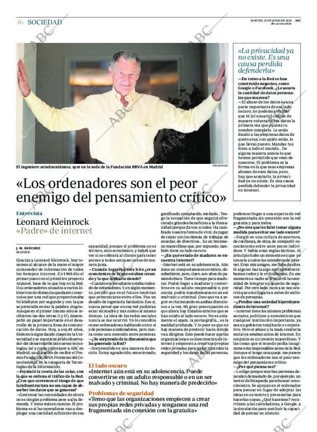 ABC MADRID 23-06-2015 página 46