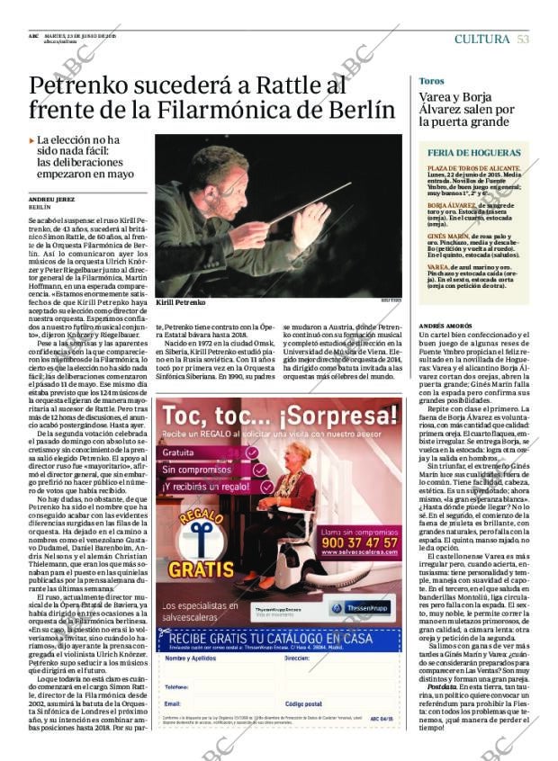 ABC MADRID 23-06-2015 página 53