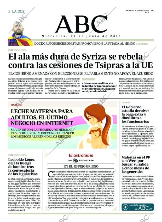 ABC MADRID 24-06-2015 página 2