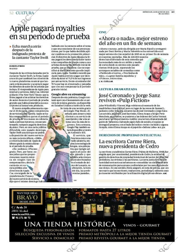ABC MADRID 24-06-2015 página 52