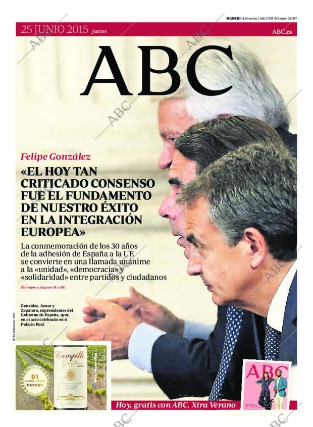 ABC MADRID 25-06-2015 página 1