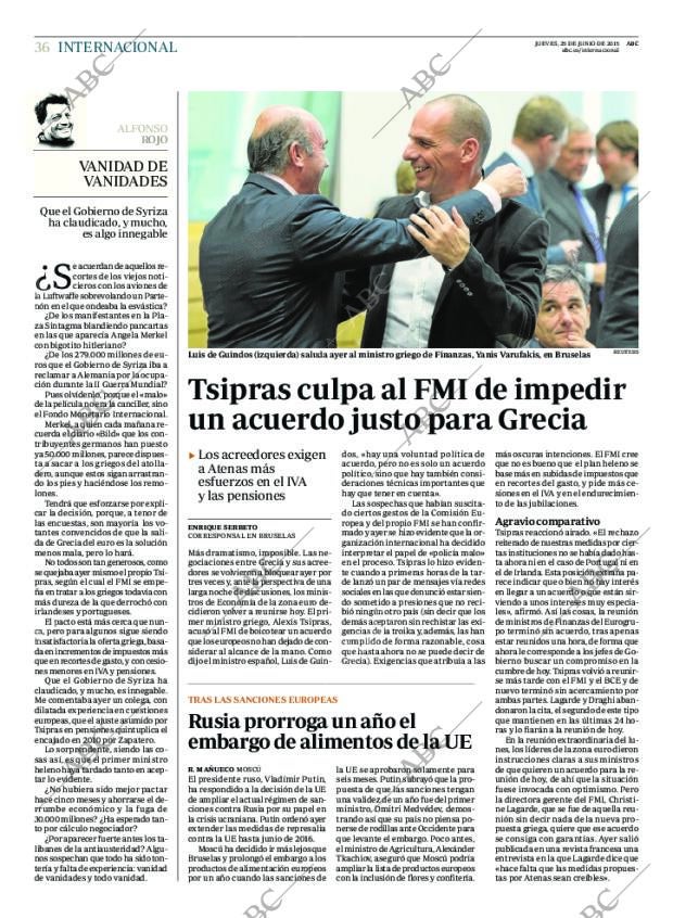 ABC MADRID 25-06-2015 página 36