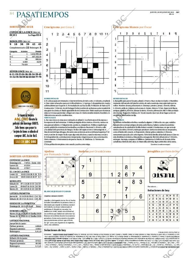 ABC MADRID 25-06-2015 página 84