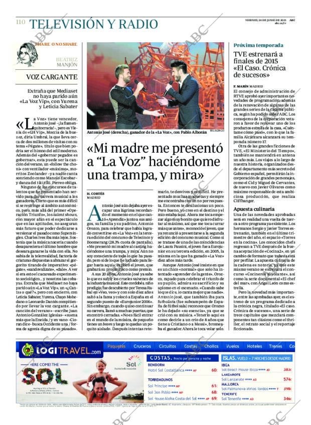 ABC MADRID 26-06-2015 página 110