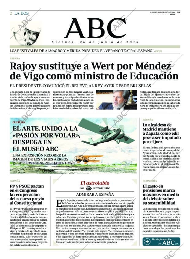 ABC MADRID 26-06-2015 página 2