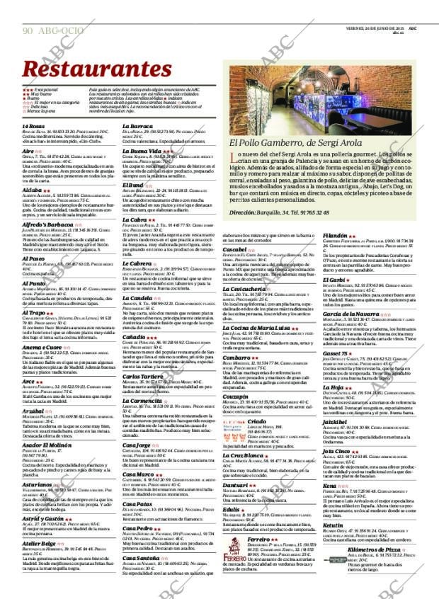ABC MADRID 26-06-2015 página 90