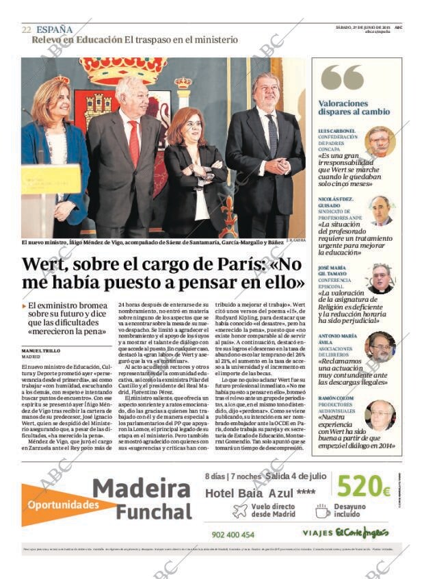 ABC MADRID 27-06-2015 página 22
