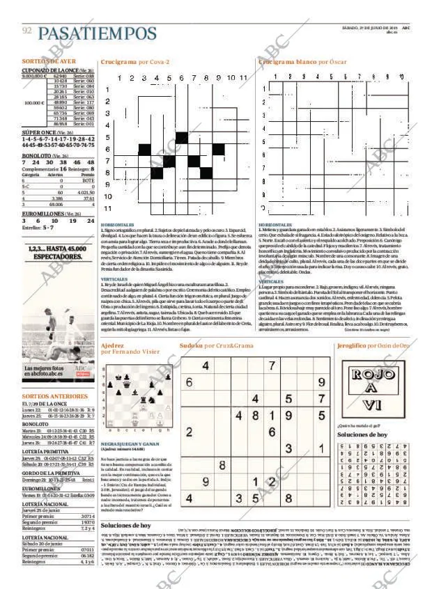 ABC MADRID 27-06-2015 página 92
