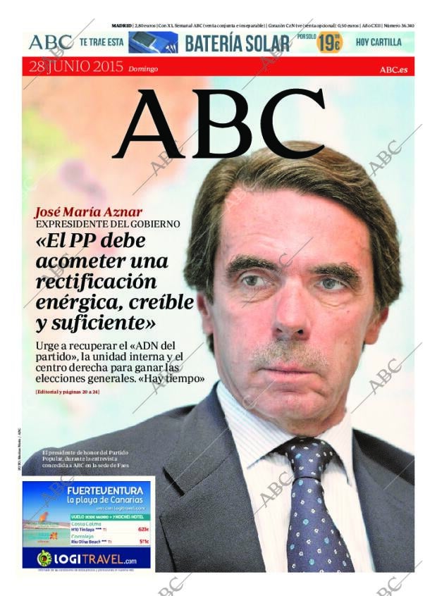 ABC MADRID 28-06-2015 página 1