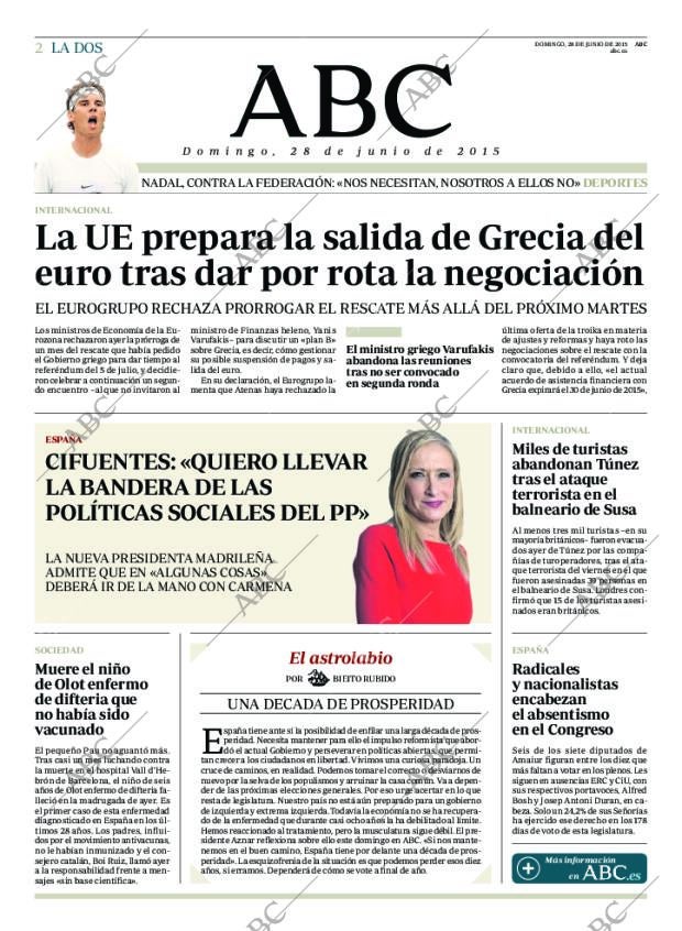 ABC MADRID 28-06-2015 página 2